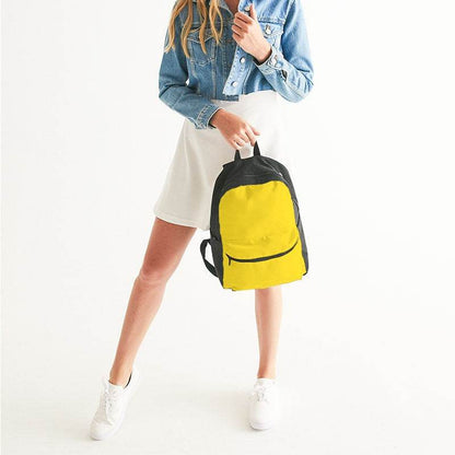 Bright Yellow Canvas Backpack (LY3-BR-ME) - Woman