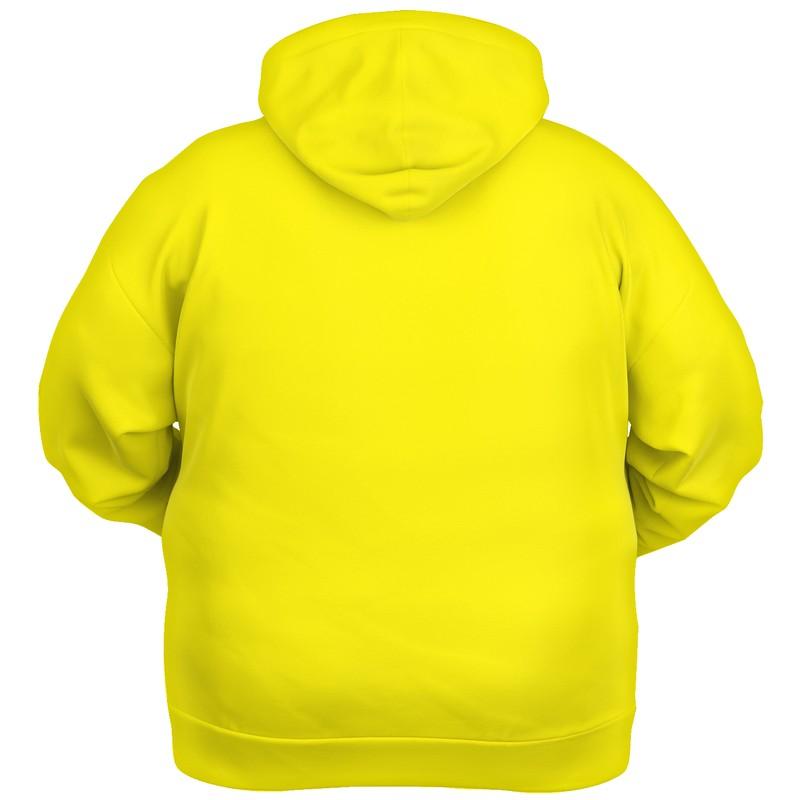 Bright Yellow Hoodie (C0M0Y100K0) - Ghost Back PLUS