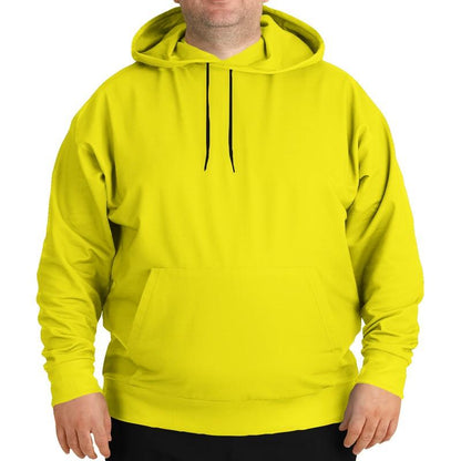 Bright Yellow Hoodie (C0M0Y100K0) - Man Front PLUS