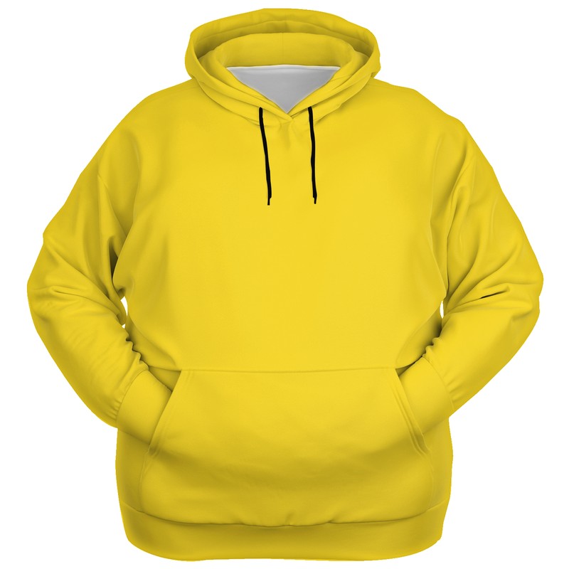 Bright Yellow Hoodie PLUS (LY3-BR-ME) - Ghost Front PLUS