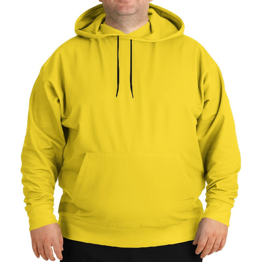 Bright Yellow Hoodie PLUS (LY3-BR-ME) - Man Front PLUS