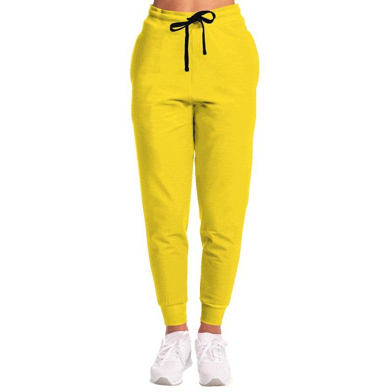 Bright Yellow Joggers (LY3-BR-ME) - Woman Front