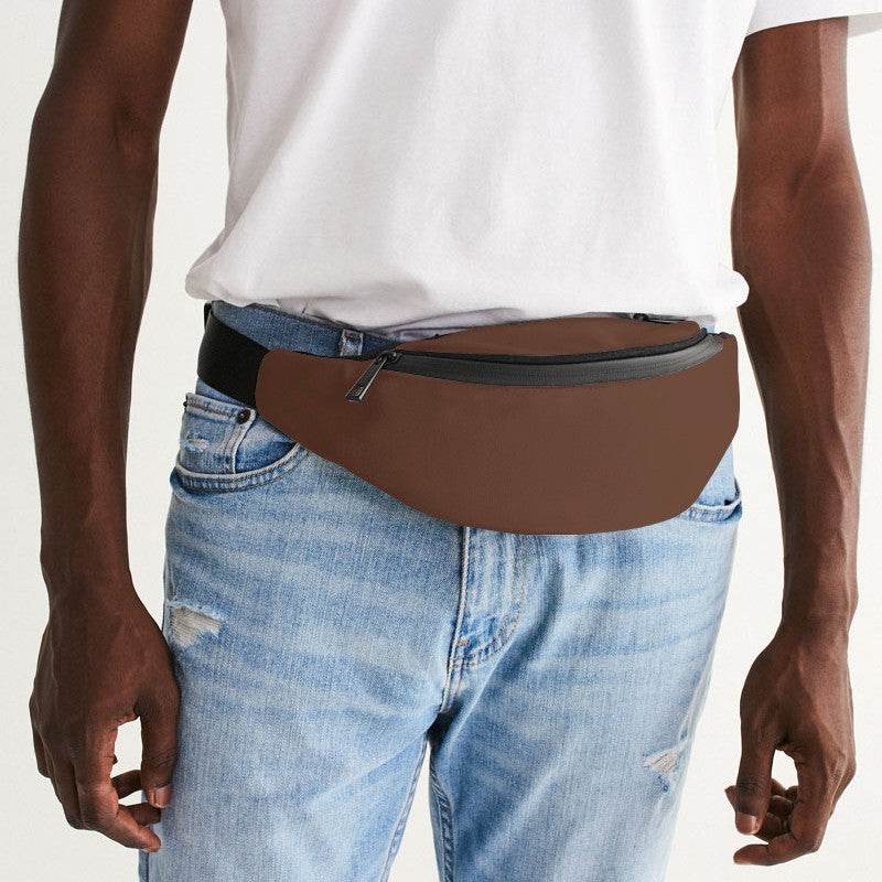 Bronze Copper Belt Bag (OR2-FM-MD) - Man Front CloseUp