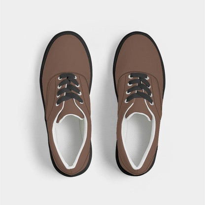 Bronze Copper Men's Canvas Sneakers (OR2-FM-MD) - Top