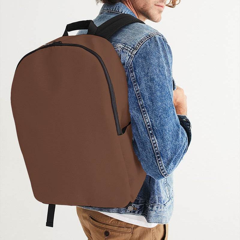 Bronze Copper Waterproof Backpack (OR2-FM-MD) - Man CloseUp