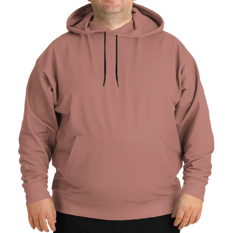 Brown-Pink Hoodie PLUS (R-FM-ML) - Man Front PLUS