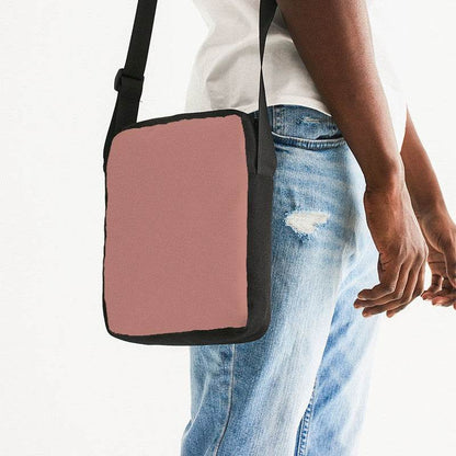 Brown-Pink Messenger Pouch (R-FM-ML) - Man Side CloseUp