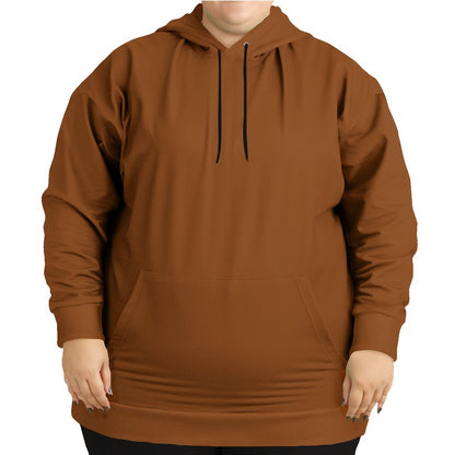 Brown Hoodie PLUS (OR1-ME-DE) - Woman Front PLUS