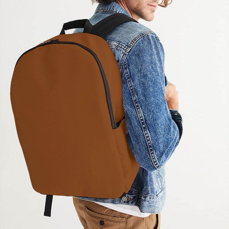 Brown Waterproof Backpack (OR1-ME-DE) - Man CloseUp