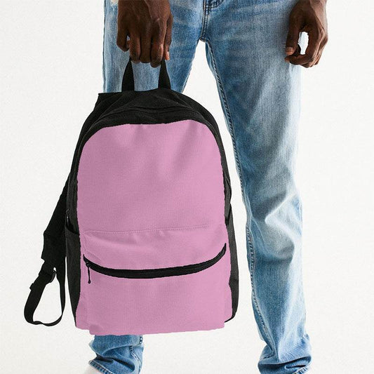 Bubblegum Pink Canvas Backpack (PIM2-MU-LI) - Man Holding