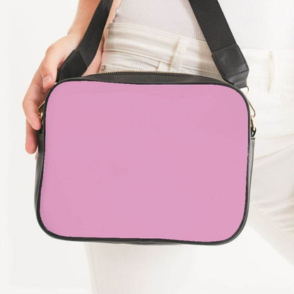 Bubblegum Pink Crossbody Bag (PIM2-MU-LI) - Woman Front CloseUp