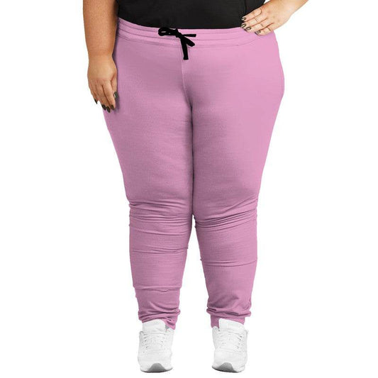 Bubblegum Pink Joggers PLUS (PIM2-MU-LI) - Woman Front PLUS