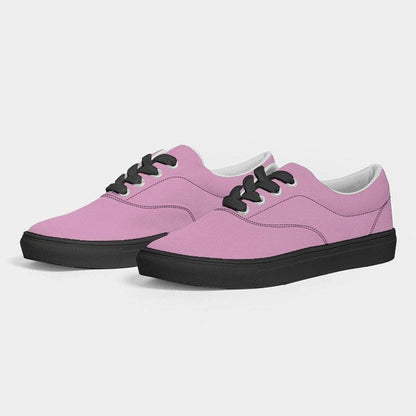Bubblegum Pink Men's Canvas Sneakers (PIM2-MU-LI) - Side 3