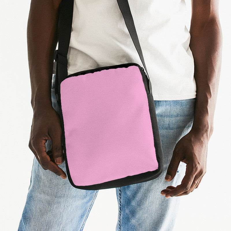 Bubblegum Pink Messenger Pouch (PIM2-MU-LI) - Man Front CloseUp