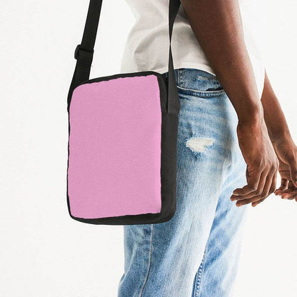 Bubblegum Pink Messenger Pouch (PIM2-MU-LI) - Man Side CloseUp