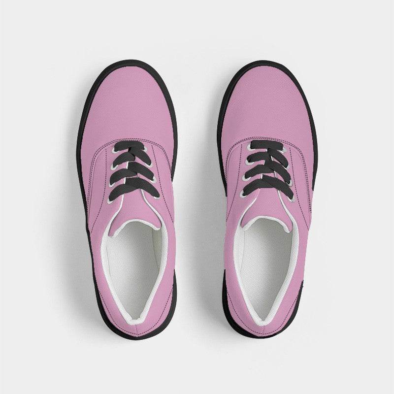 Bubblegum Pink Women's Canvas Sneakers (PIM2-MU-LI) - Top