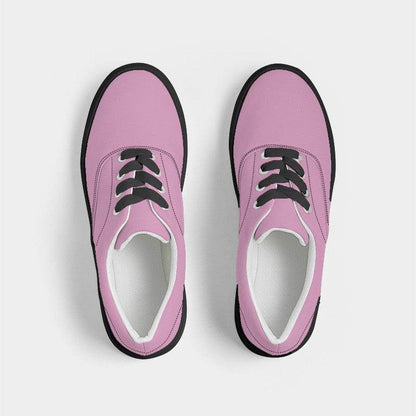 Bubblegum Pink Women's Canvas Sneakers (PIM2-MU-LI) - Top