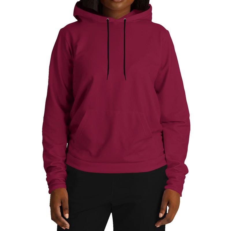 Burgundy Hoodie (C0M100Y50K60) - Woman Front