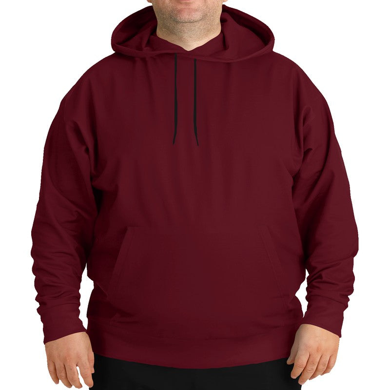 Burgundy Hoodie PLUS (RPI2-MU-DE) - Man Front PLUS