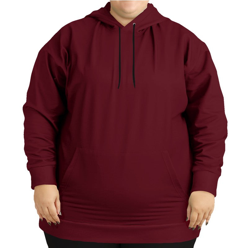 Burgundy Hoodie PLUS (RPI2-MU-DE) - Woman Front PLUS