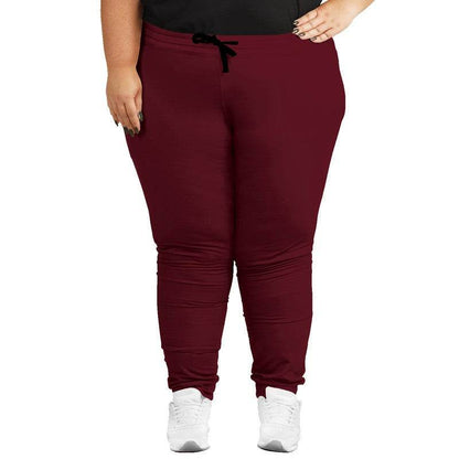 Burgundy Joggers PLUS (RPI2-MU-DE) - Woman Front PLUS