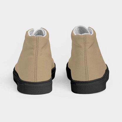 Burlap Women's High-Top Canvas Sneakers (YO2-FM-ML) - Back