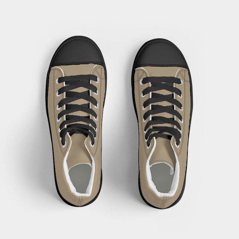 Burlap Women's High-Top Canvas Sneakers (YO2-FM-ML) - Top