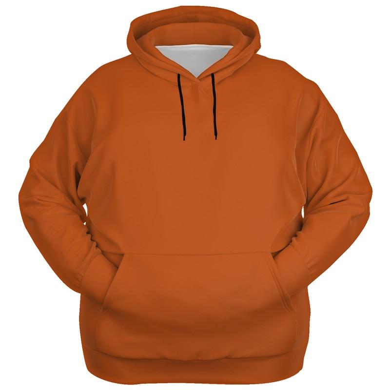 Burnt Orange Hoodie (C0M75Y100K30) - Ghost Front PLUS