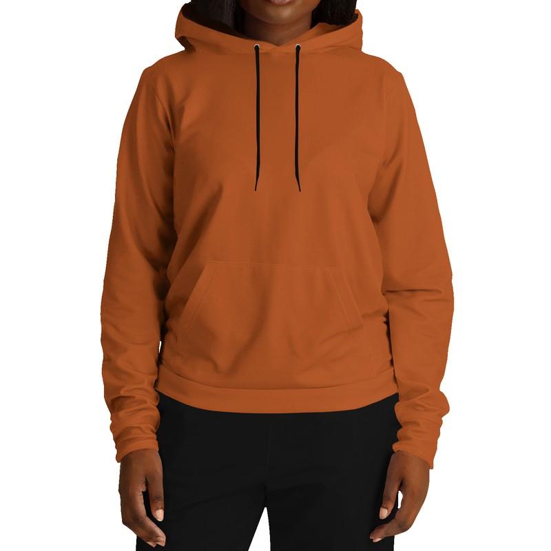 Burnt Orange Hoodie (C0M75Y100K30) - Woman Front