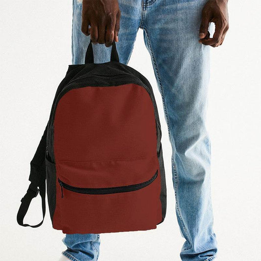 Burnt Umber Canvas Backpack (R-MU-DA) - Man Holding