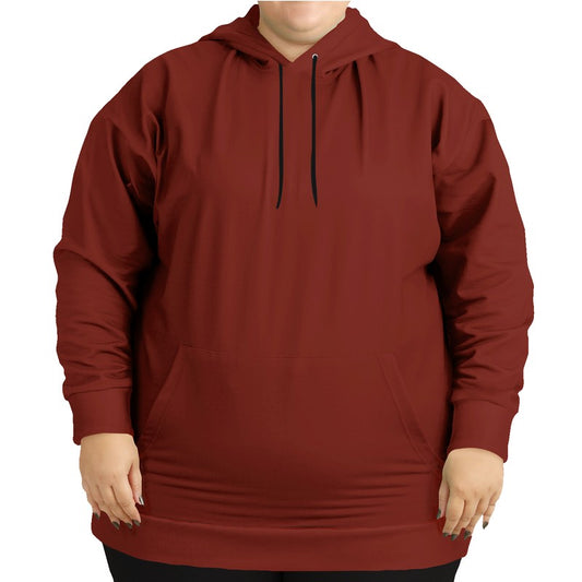 Burnt Umber Hoodie PLUS (R-MU-DA) - Woman Front PLUS
