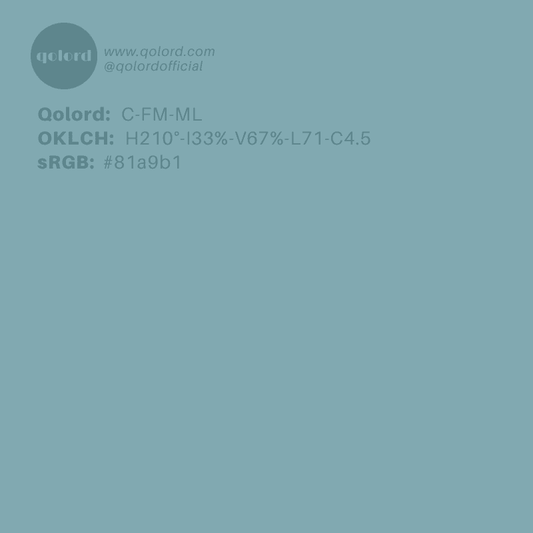Medium-Light Fully-Muted Cyan | C-FM-ML