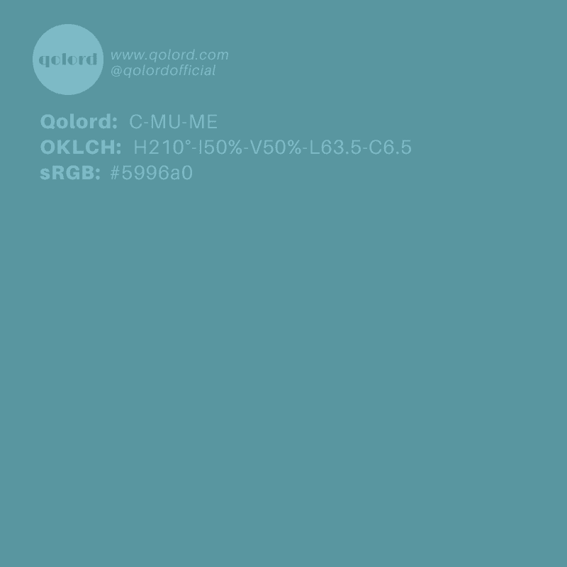 Medium Muted Cyan | C-MU-ME