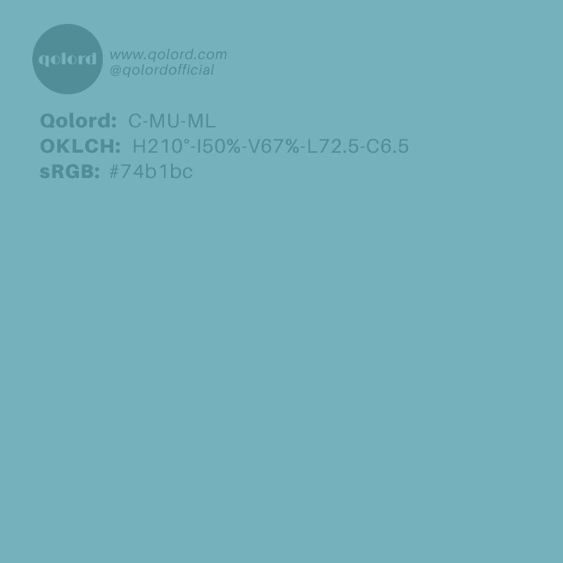 Medium-Light Muted Cyan | C-MU-ML