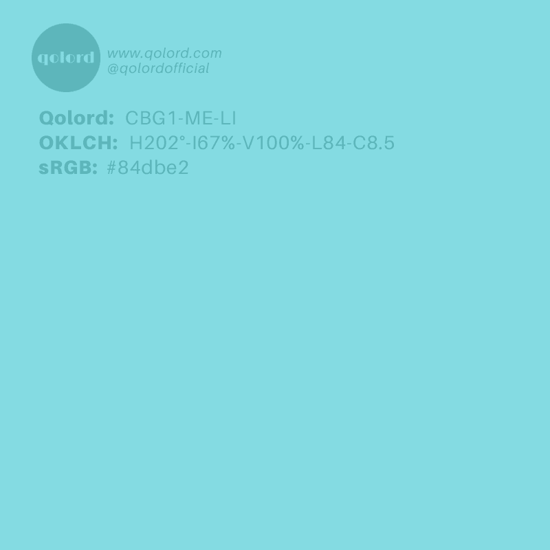 Light Medium Cyan | CBG1-ME-LI