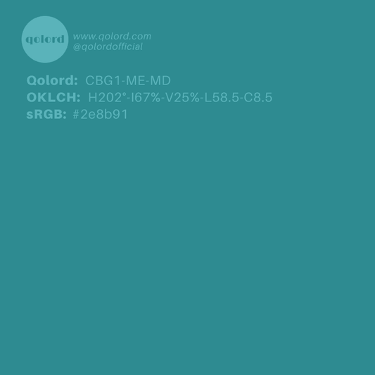 Medium-Dark Medium Cyan | CBG1-ME-MD