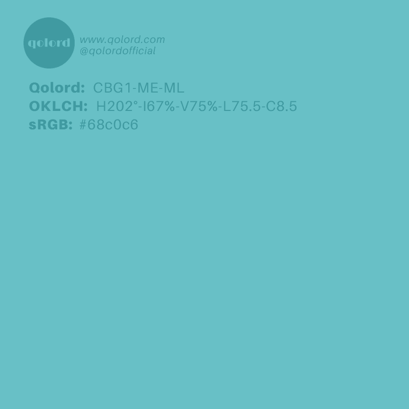 Medium-Light Medium Cyan | CBG1-ME-ML