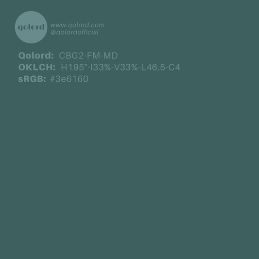 Medium-Dark Fully-Muted Blue-Green | CBG2-FM-MD