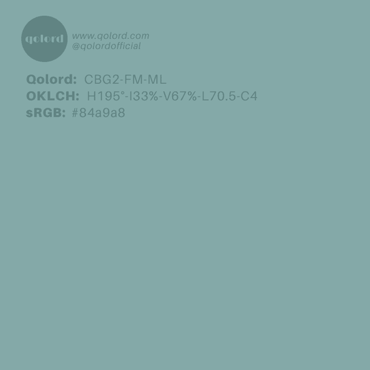 Medium-Light Fully-Muted Blue-Green | CBG2-FM-ML