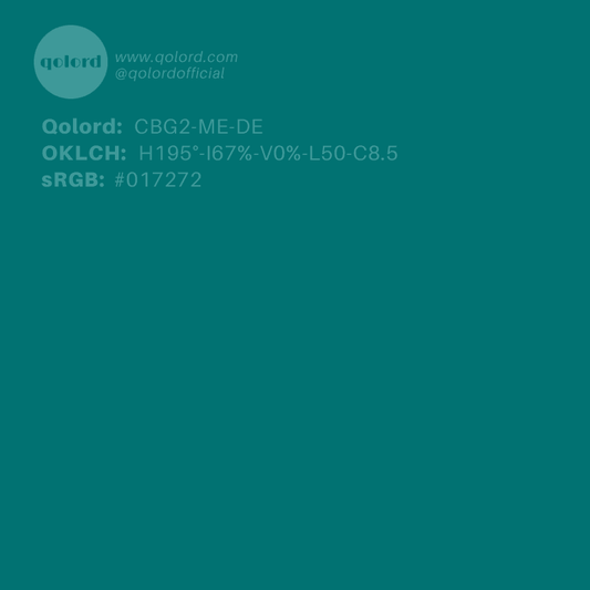 Deep Medium Blue-Green | CBG2-ME-DE