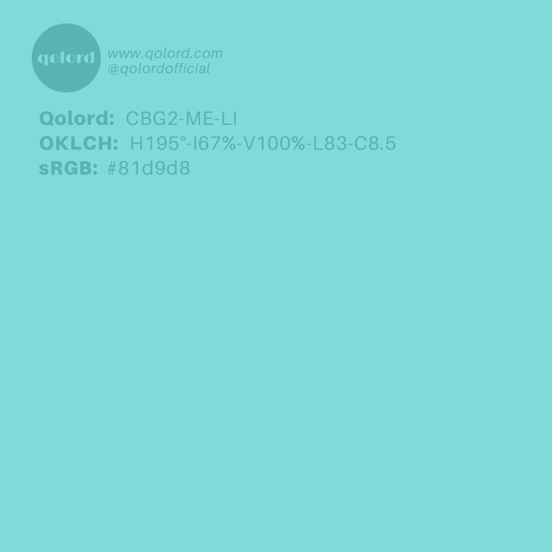 Light Medium Blue-Green | CBG2-ME-LI