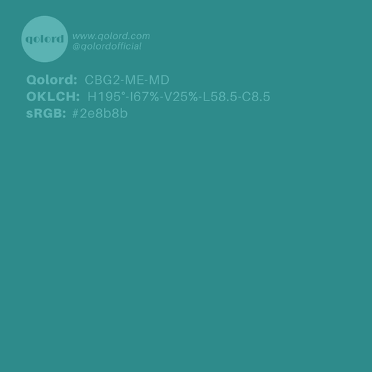Medium-Dark Medium Blue-Green | CBG2-ME-MD