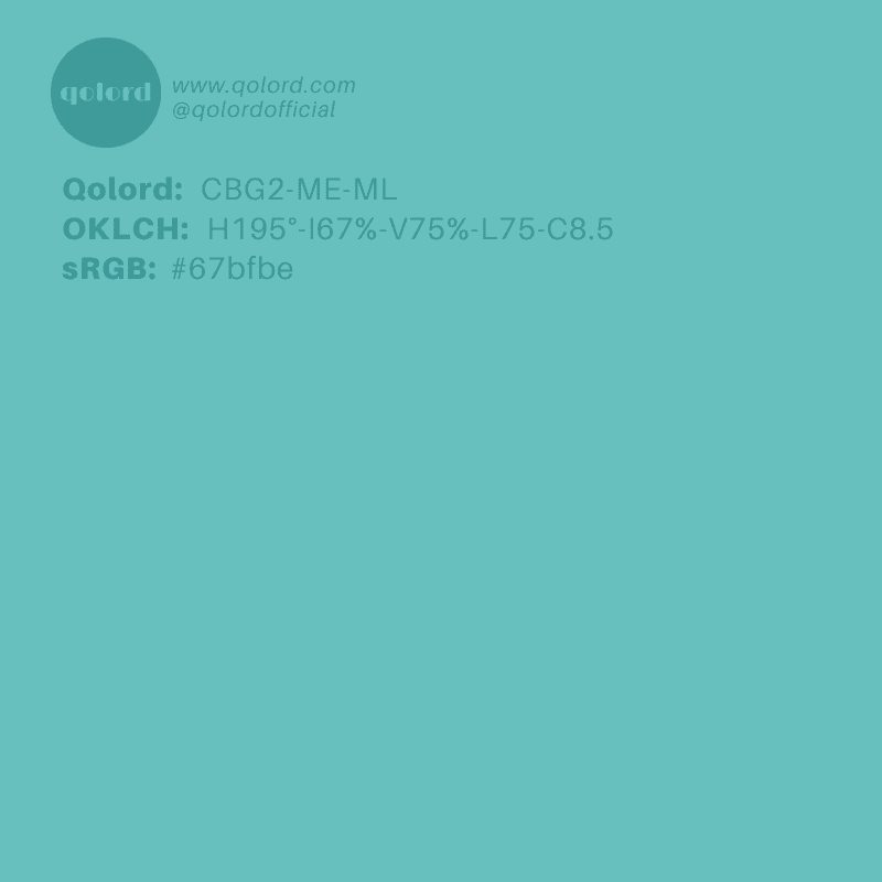 Medium-Light Medium Blue-Green | CBG2-ME-ML