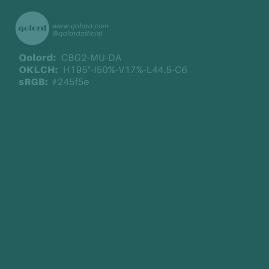Dark Muted Blue-Green | CBG2-MU-DA