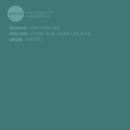 Medium-Dark Muted Blue-Green | CBG2-MU-MD