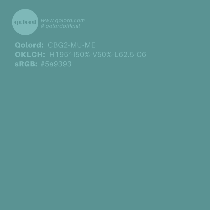 Medium Muted Blue-Green | CBG2-MU-ME