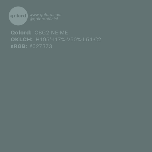 Medium Neutral Blue-Green | CBG2-NE-ME