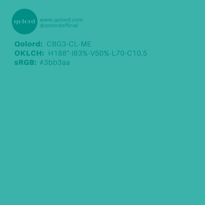 Medium Clear Blue-Green | CBG3-CL-ME