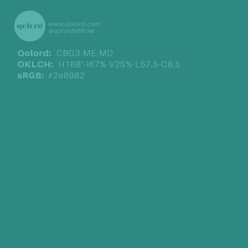 Medium-Dark Medium Blue-Green | CBG3-ME-MD