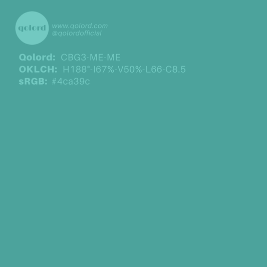 Medium Blue-Green | CBG3-ME-ME